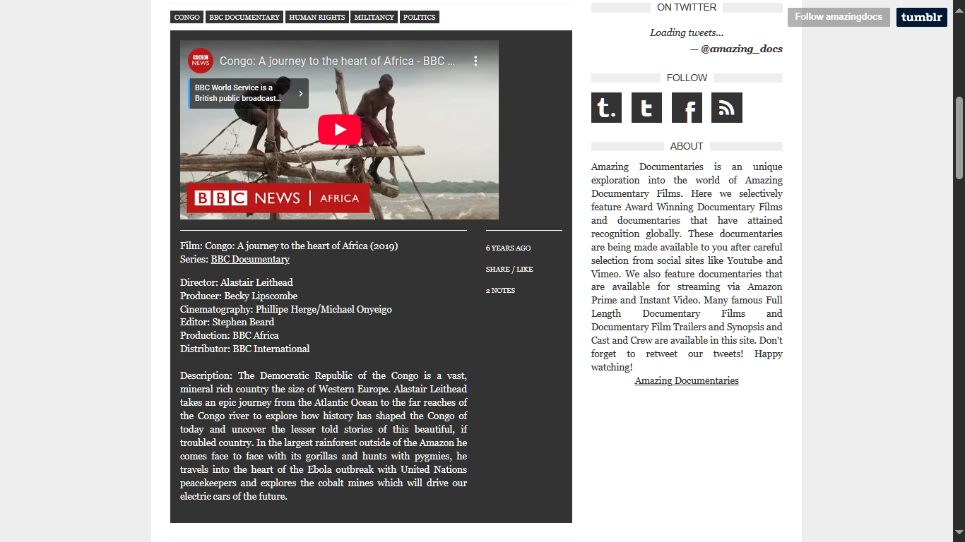 Amazing Documentaries